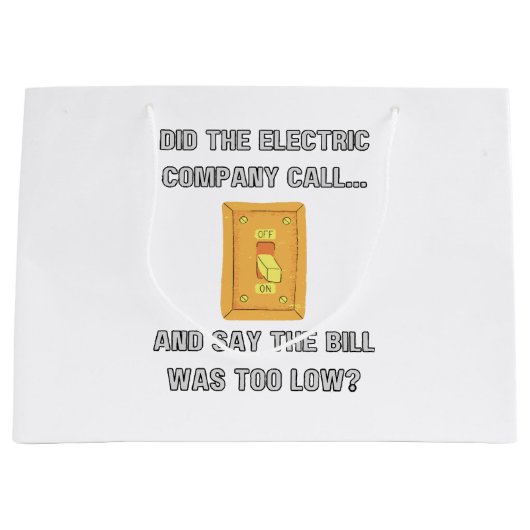 おもしろいパパことわざ ラージペーパーバッグ (正面)