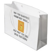 おもしろいパパことわざ ラージペーパーバッグ (裏面アングル)