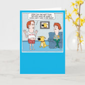 おもしろいパパとパパBodのパパBodシャツ誕生日 カード (黄色い花)