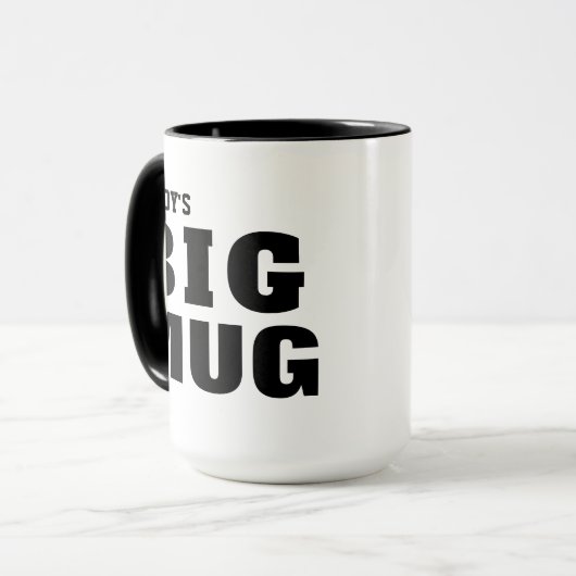 おもしろいパパのギフトアイディアパーソナライズされたダディの大きい マグカップ (正面左)