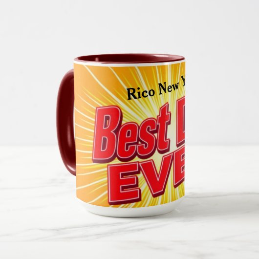 おもしろいパパのコーヒーマグ | オリジナル マグカップ (正面左)