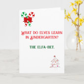 おもしろいパパのジョークがクリスマスカードをデザイン カード (黄色い花)