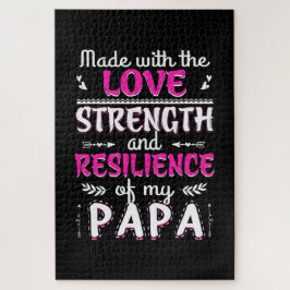 おもしろいパパの強さ回復力で作られる ジグソーパズル