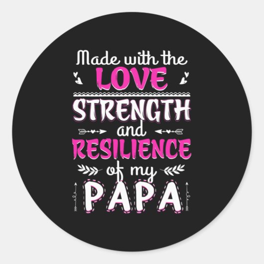 おもしろいパパの強さ回復力で作られる ラウンドシール (正面)