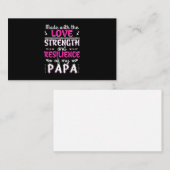 おもしろいパパの強さ回復力で作られる 名刺 (正面/裏面)