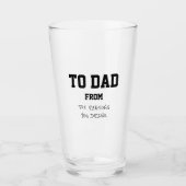 おもしろいパパの理由ユーモアのある タンブラーグラス (正面)