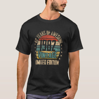 おもしろいパパアンクルブラザー1982 40年素晴らし40t tシャツ