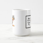 おもしろいパパギフおもしろいト予測できな コーヒーマグカップ (中央)