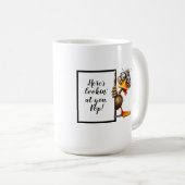 おもしろいパパギフおもしろいト予測できな コーヒーマグカップ (正面右)