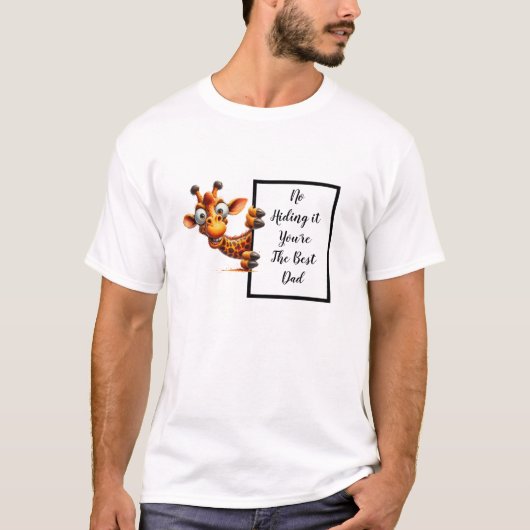 おもしろいパパギフトおもしろいとギラ予測できなフ Tシャツ (正面)