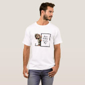 おもしろいパパギフト付きおもしろいおよび予測できなサル Tシャツ (正面フル)