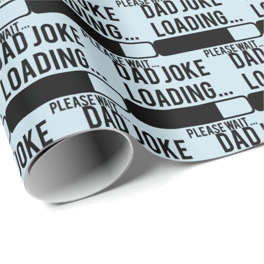 おもしろいパパジョーク読み込みワードアート ラッピングペーパー (ロールコーナー)