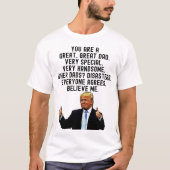 おもしろいパパド素晴らしナルドトランプ父の日の贈り物 Tシャツ (正面)