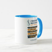 おもしろいパパパーソナライズされたカイロプラクティックの副作用 マグカップ (正面右)
