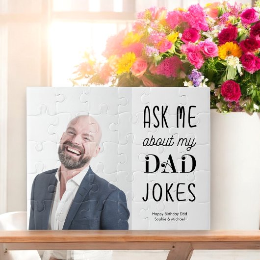 おもしろいパパフォトファーザー引用文タイポグラフィ ジグソーパズル