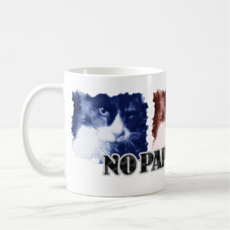 おもしろいパパラッチ猫の色なし コーヒーマグカップ