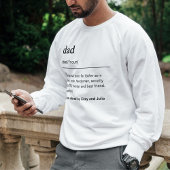 おもしろいパパ定義キッズ名ディクショリモダン スウェットシャツ