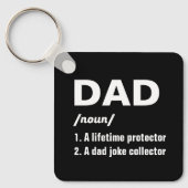 おもしろいパパ定義写真父の日 キーホルダー (正面)