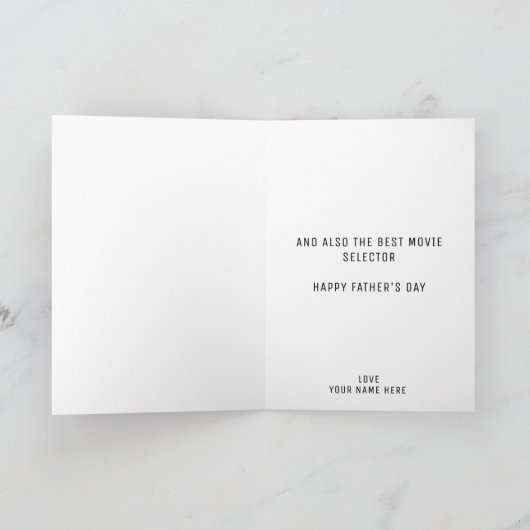 おもしろいパパ定義父の日 サンキューカード (内部)