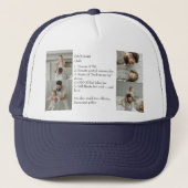 おもしろいパパ定義Trucker Hat - Photo Collage キャップ (正面)