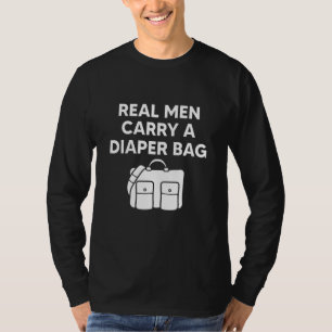 おもしろいパパ引用文実在男性運Aおむつバッグ、新規 Tシャツ