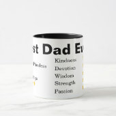 おもしろいパパ最高のパパー・エバー父の日パーソナライズされた マグカップ (中央)