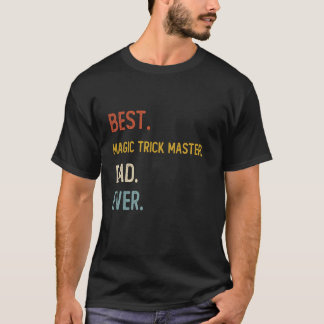 おもしろいパパ最高の魔法トリックマスターパパエバーシャツF Tシャツ