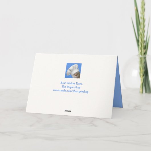 おもしろいパパ漁師誕生日 カード (裏面)