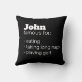 おもしろいパパ父の日、ノベルティギフトパーソナライズされた クッション (裏面)