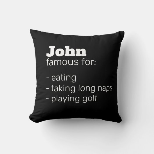 おもしろいパパ父の日、ノベルティギフトパーソナライズされた クッション (正面)