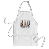 おもしろいパパ用エプロン - BBQマスター & パパジョークの王者 スタンダードエプロン (正面)