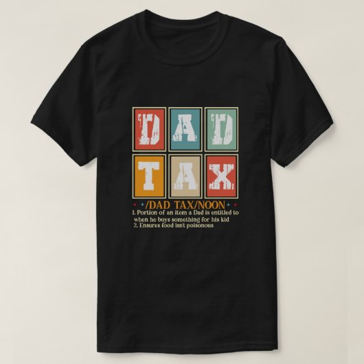 おもしろいパパ税マグカップ - 父の日 Tシャツ (デザイン正面)