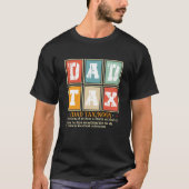 おもしろいパパ税マグカップ - 父の日 Tシャツ (正面)