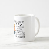 おもしろいパパ誕生日最高のギフト コーヒーマグカップ (正面右)