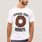 おもしろいパパ、ドーナツ用Tシャツ Tシャツ (正面)
