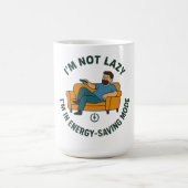 おもしろいパパTシャツのエ救ネルギー コーヒーマグカップ (中央)