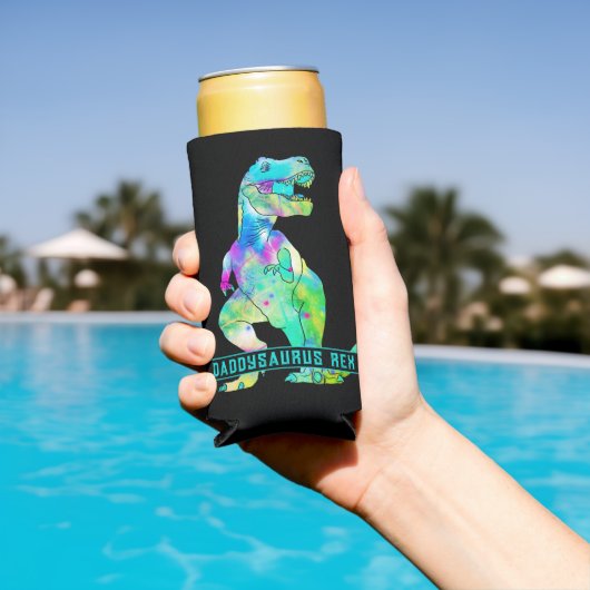 おもしろいパパTレックス引用文 スリム缶クーラー (インサイチュ プール)