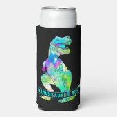 おもしろいパパTレックス引用文 スリム缶クーラー (Seltzer正面)