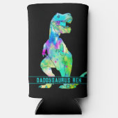おもしろいパパTレックス引用文 スリム缶クーラー (正面)