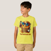 おもしろいパンケーキkid追加文字 tシャツ (正面フル)