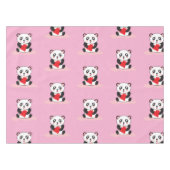 おもしろいパンダグラフィックパーティーテーブルクロス テーブルクロス (正面(横))