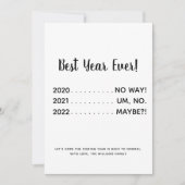 おもしろいパンデミ最高のックイヤーエバーホリデーカード シーズンカード (正面)