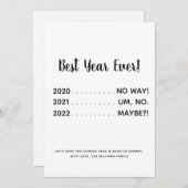 おもしろいパンデミ最高のックイヤーエバーホリデーカード シーズンカード (正面/裏面)