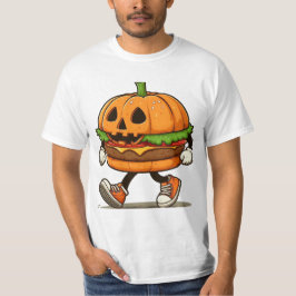 おもしろいパンプキンバーガー – ハロウィーン魔法おもしろい Tシャツ