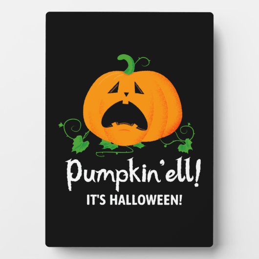 おもしろいパンプキン2023 – パンプキンエル！ハロウィンだ フォトプラーク (正面)