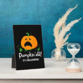 おもしろいパンプキン2023 – パンプキンエル！ハロウィンだ フォトプラーク (側面)