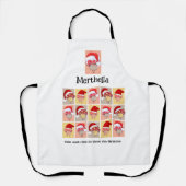 おもしろいパーソナライズされたのクリスマスキノコ エプロン (正面)