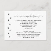 おもしろいパーソナライズされたの結婚宿泊 エンクロージャーカード (正面)