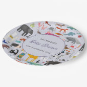 おもしろいパーソナライズされたの赤ちゃんシャワー ペーパープレート (アングル)