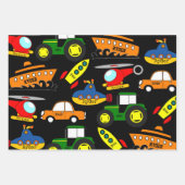 おもしろいパーソナライズされたの輸送方法 ラッピングペーパーシート (正面2)